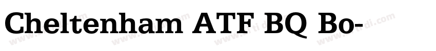 Cheltenham ATF BQ Bo字体转换